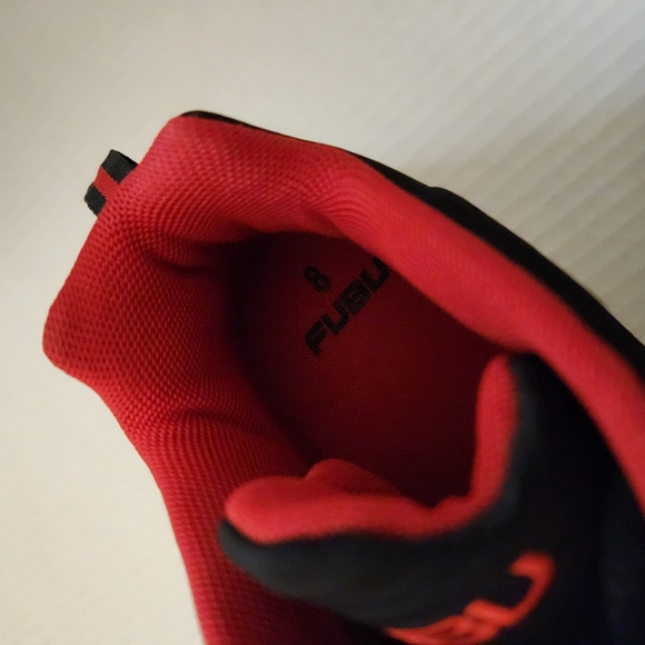 FUBU Mens Black and Red Sneakers - Picture 3 of 8